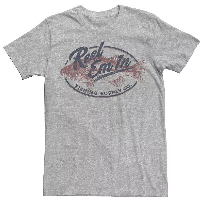 Men's Reel Em' In Fishing Supply Co. Logo Tee, Boy's, Size: Large, Athletic Grey Product Image