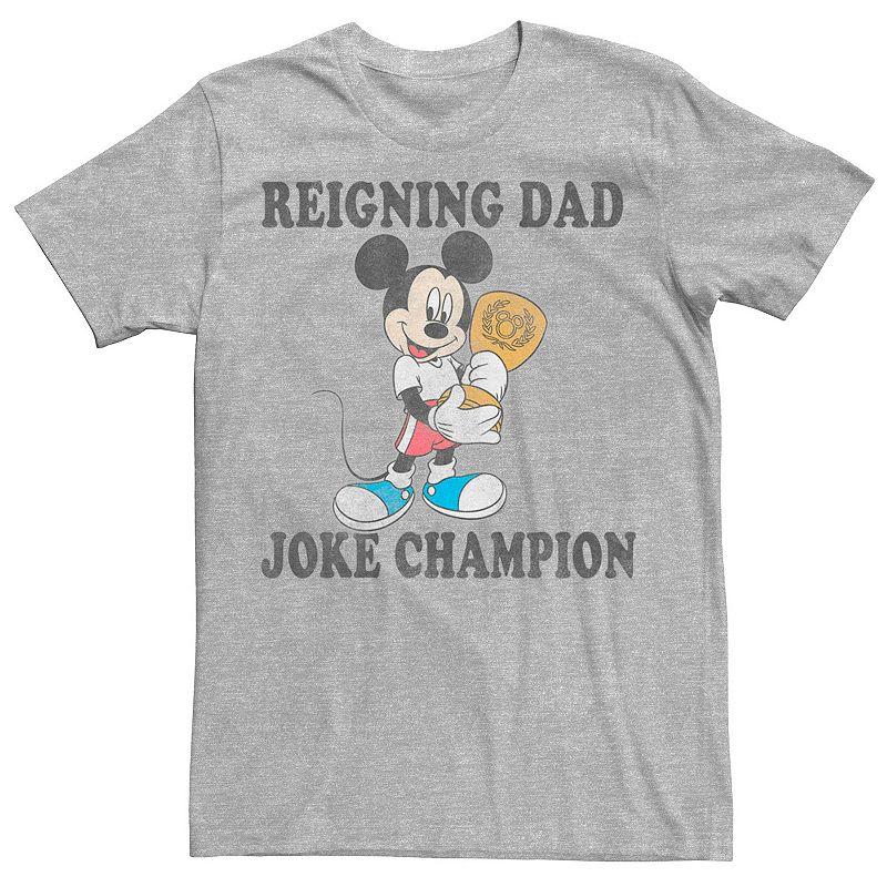 Big & Tall Disney Mickey Mouse "Reigning Dad Joke Champion" Graphic Tee, Men's,  Product Image