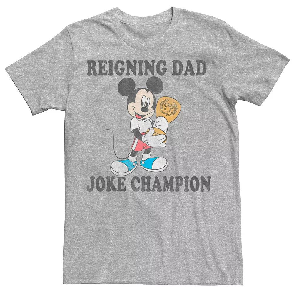 Big & Tall Disney Mickey Mouse "Reigning Dad Joke Champion" Graphic Tee, Men's,  Product Image
