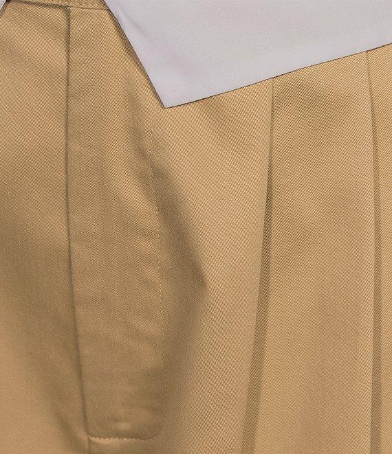 Gianni Bini Grace Drapey Linen Fold Over Contrast High Rise Pleated Coordinating Trousers Product Image