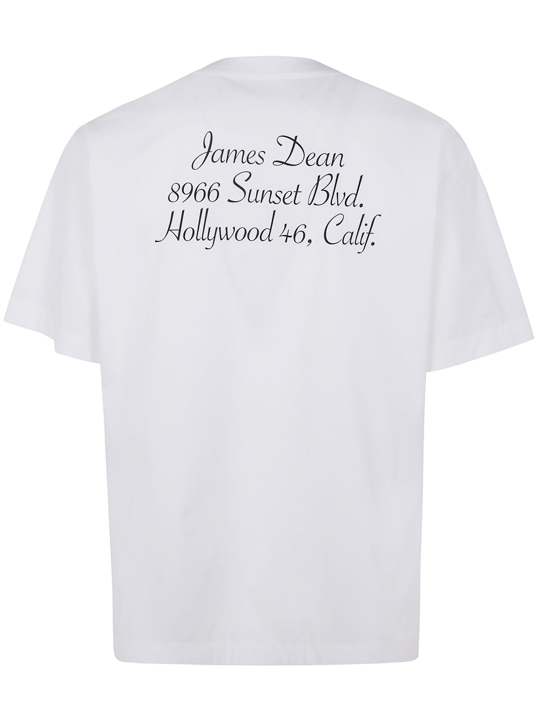 SACAI James Dean Cotton Popelin T-shirt Clothing In White Product Image