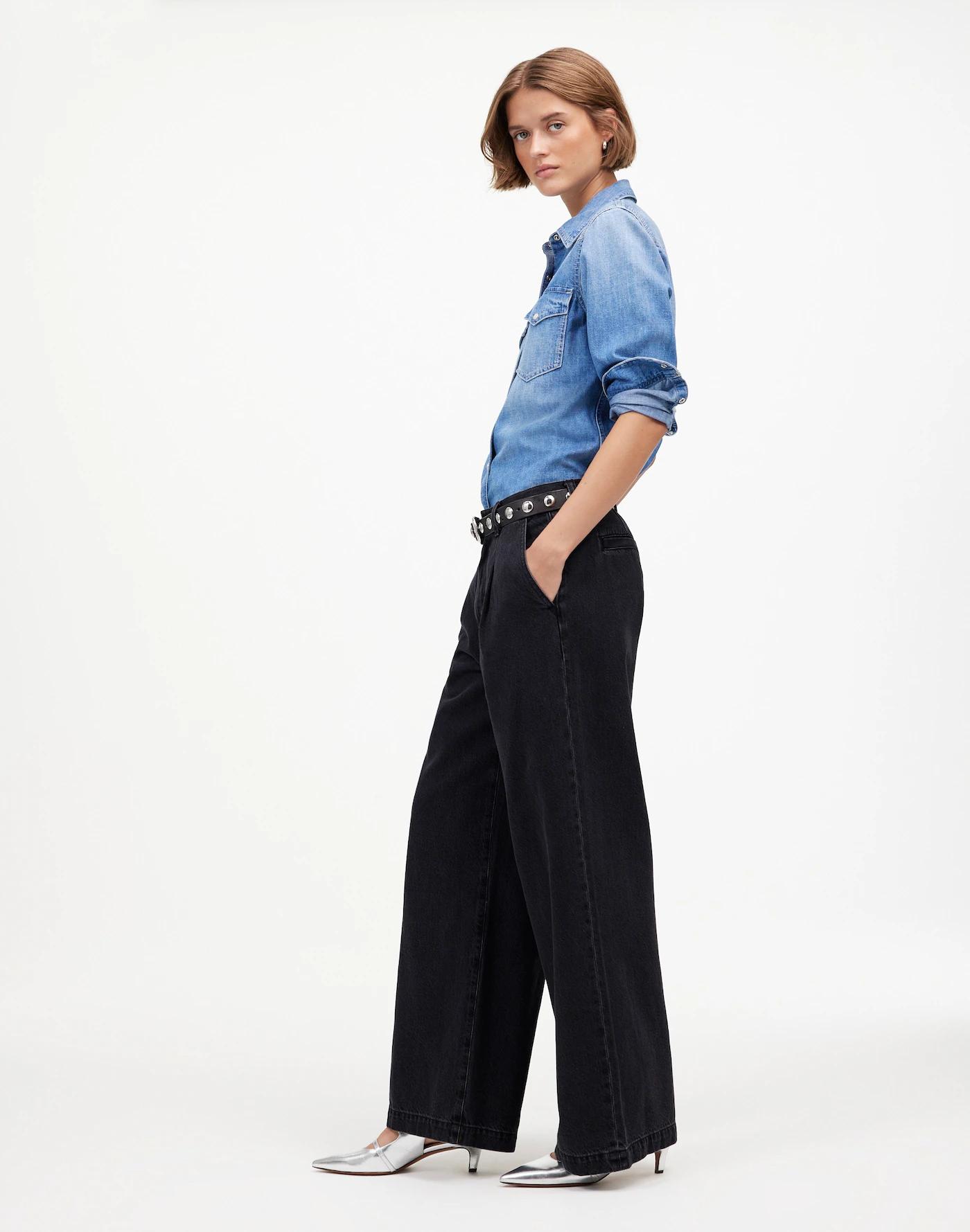 The Harlow Wide-Leg Jean: Airy Denim Edition Product Image