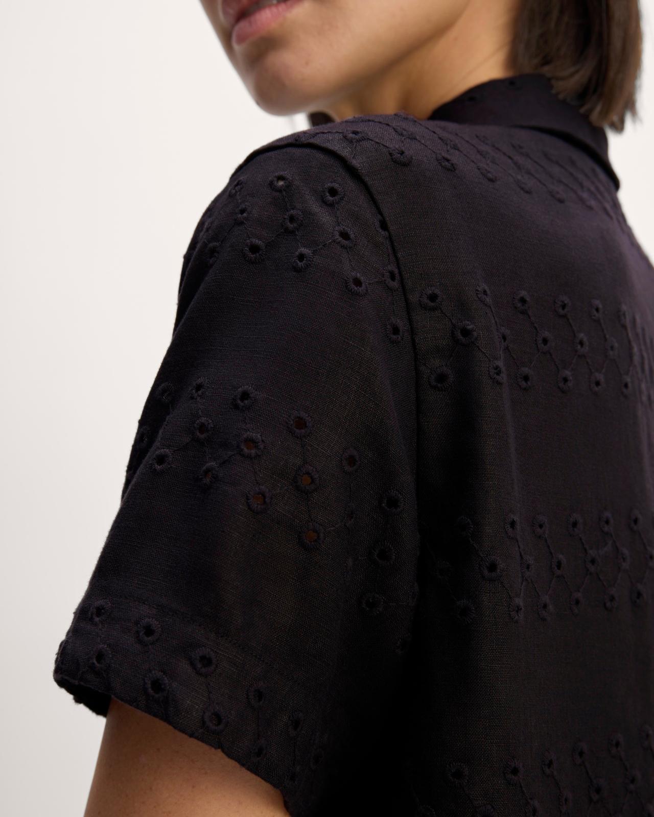 The Linen Eyelet Shirtdress Product Image