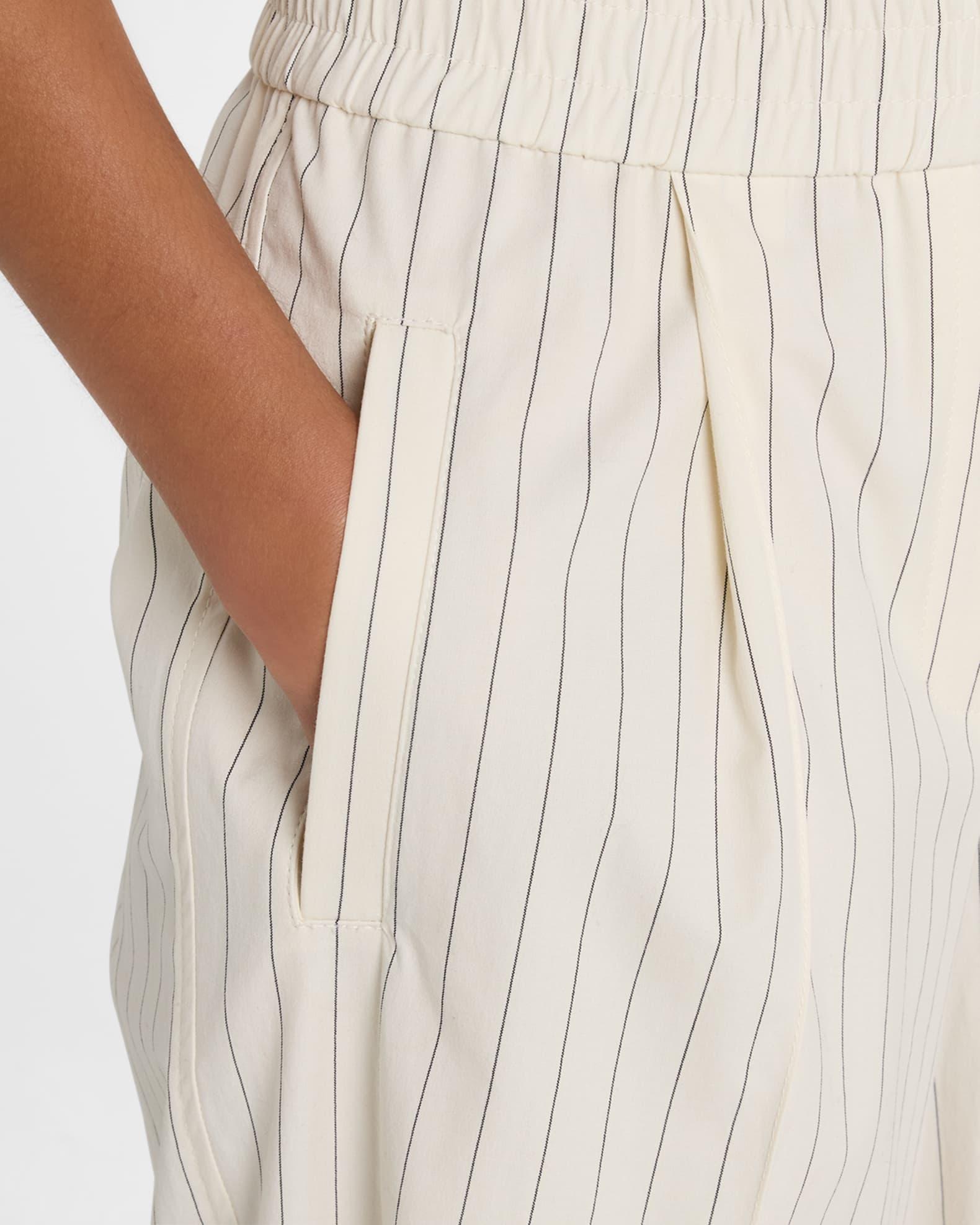  Pinstripe Wide Leg Poplin Pants Product Image