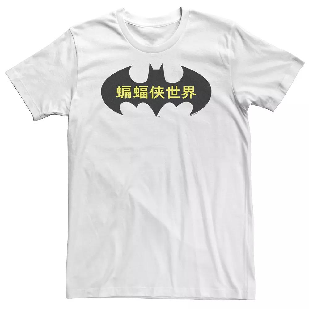 Big & Tall DC Comics Batman: The World Cina Bat Logo Fill Tee, Men's,  Product Image