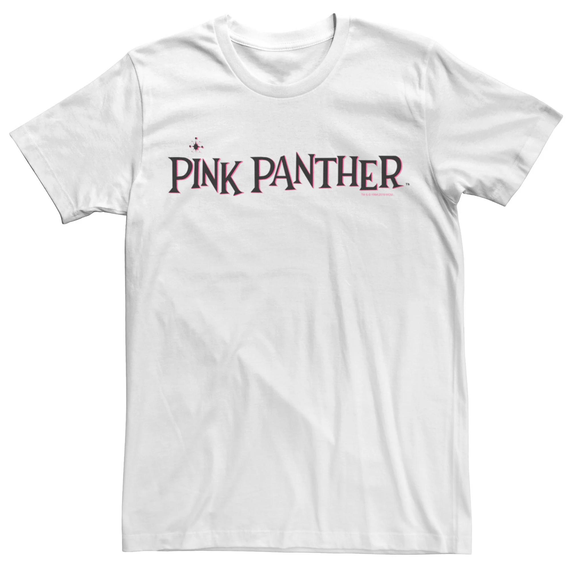 Men's Pink Panther Pink Title Logo Tee,  Product Image