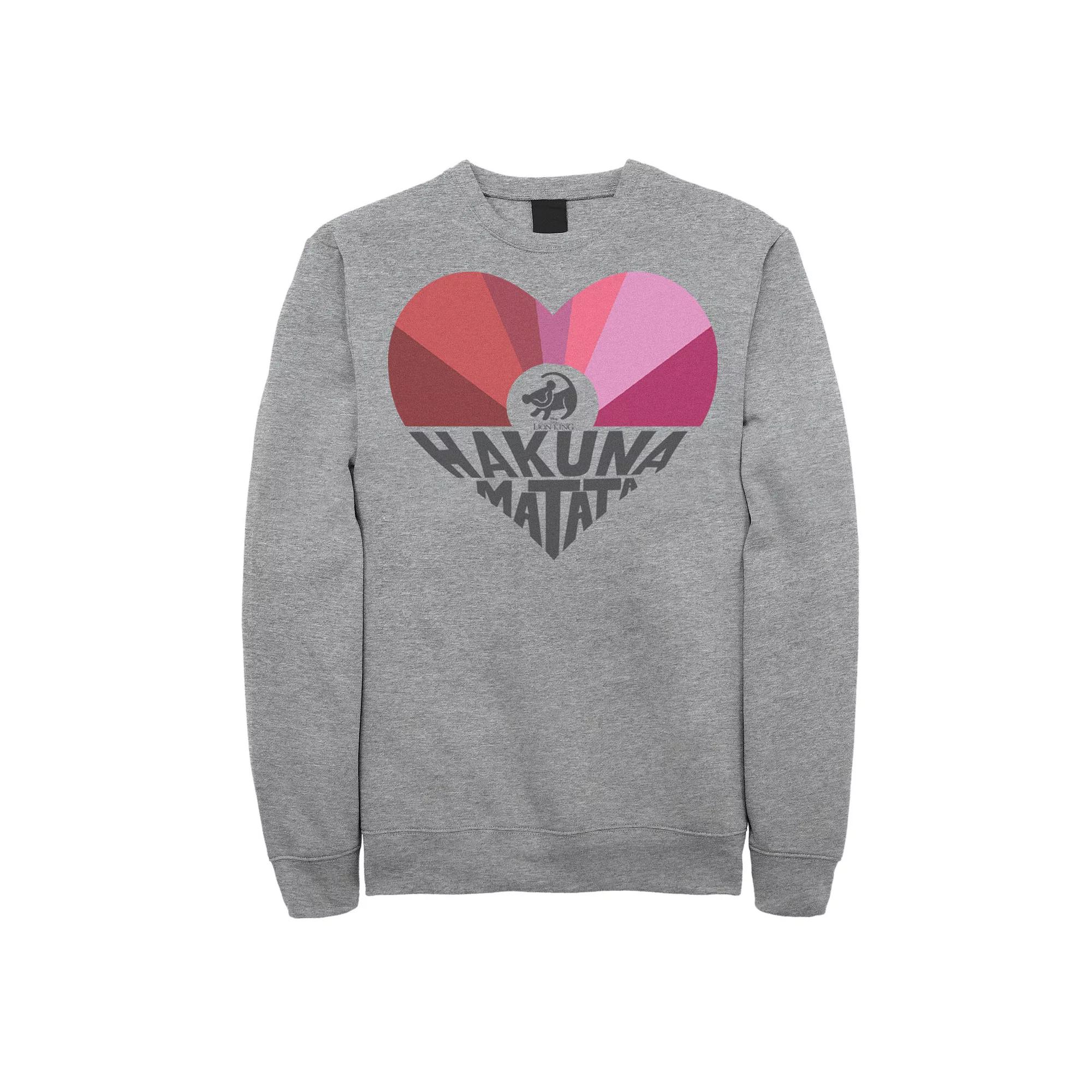 Disney's The Lion King Simba Men's Hakuna Matata Heart Sweatshirt,  Product Image