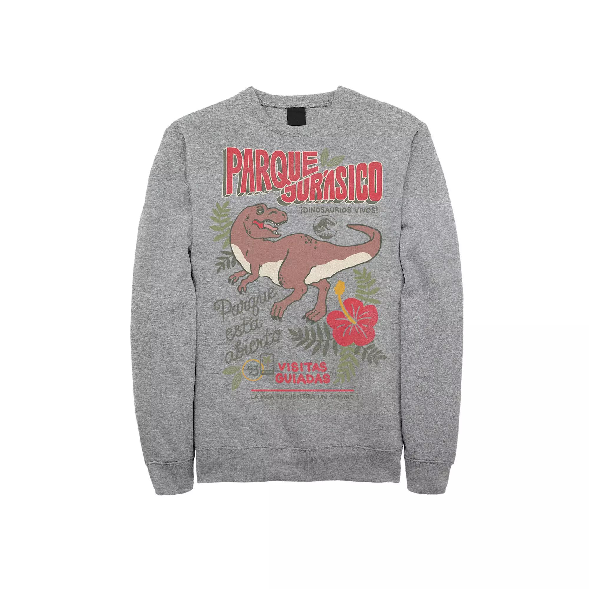 Men's Jurassic Park Spanish Opening Day Poster Sweatshirt,  Product Image