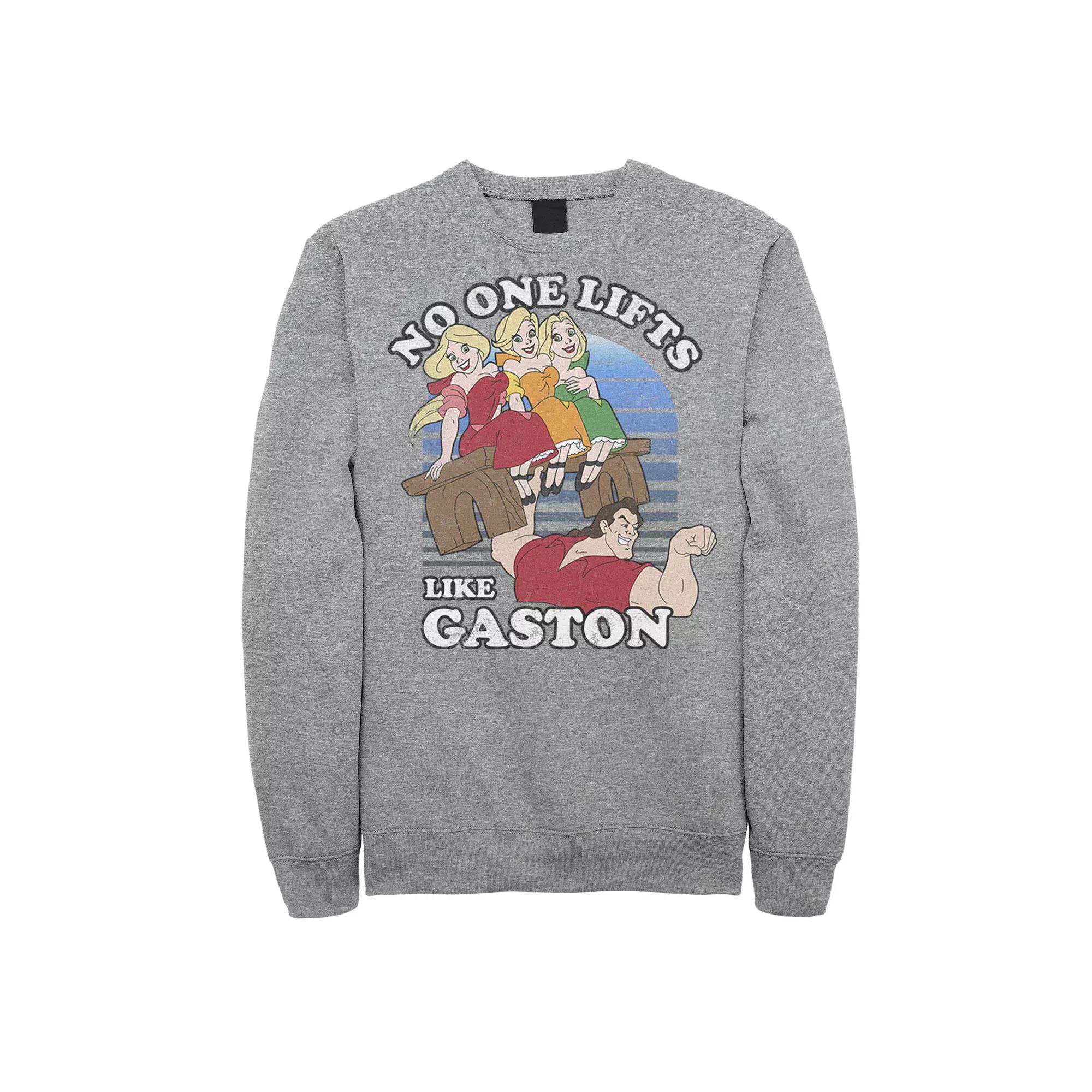 Disney's Beauty And The Beast Men's Lifts Like Gaston Fleece Graphic Pullover,  Product Image