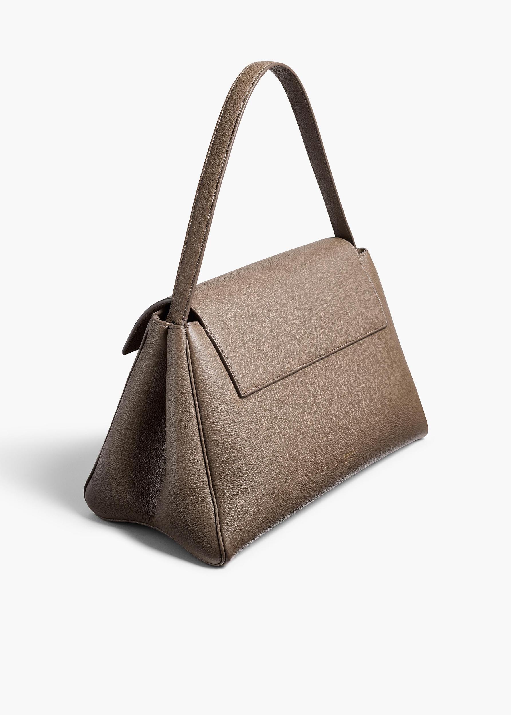 Audrey Top Handle Bag in Elephant Pebbled Leather Product Image