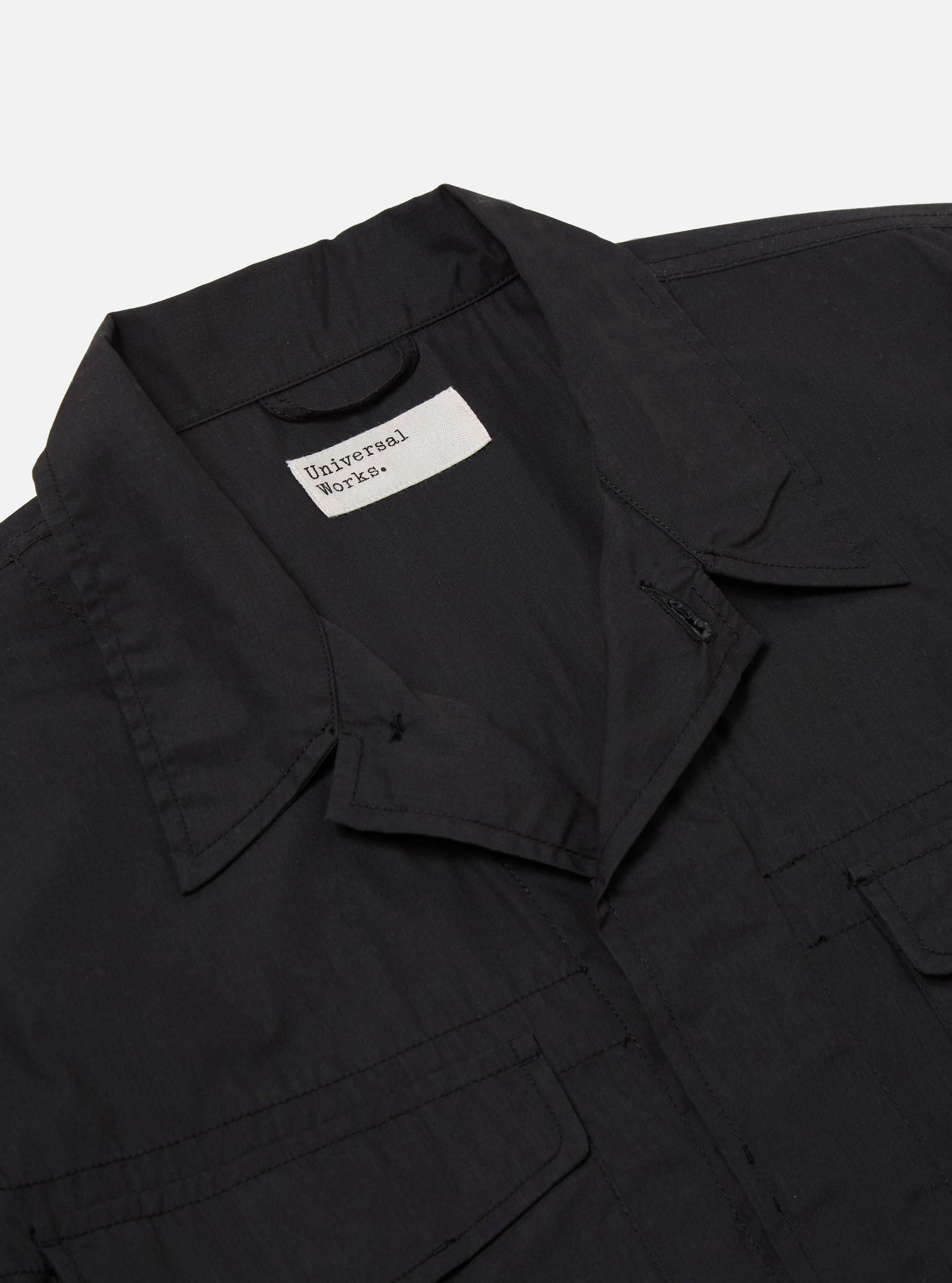 Black Recycled Polytech Parachute Field Jacket Product Image