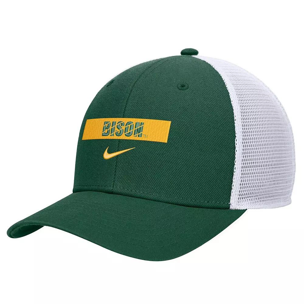 Men's Nike Green NDSU Bison 2024/25 Sideline Rise Trucker Adjustable Hat, Nds Green Product Image
