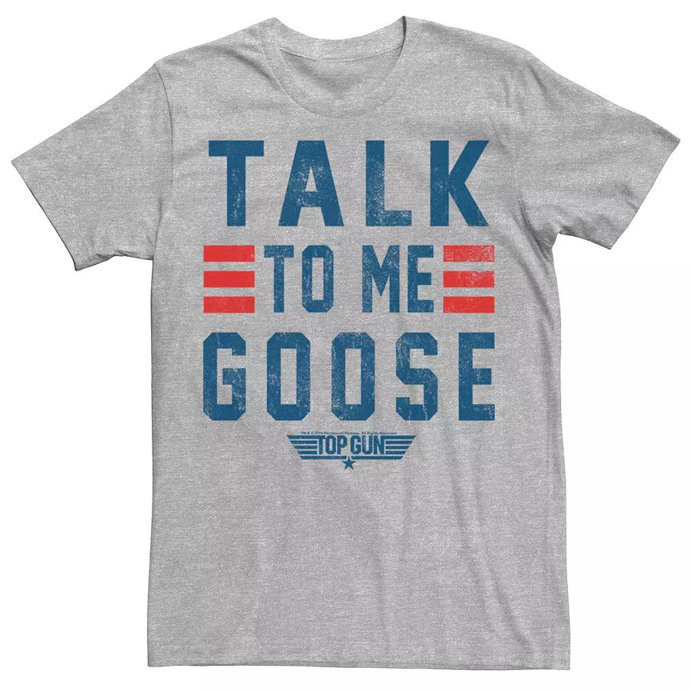 Men's Top Gun Talk To Me Goose Distressed Text Tee,  Product Image