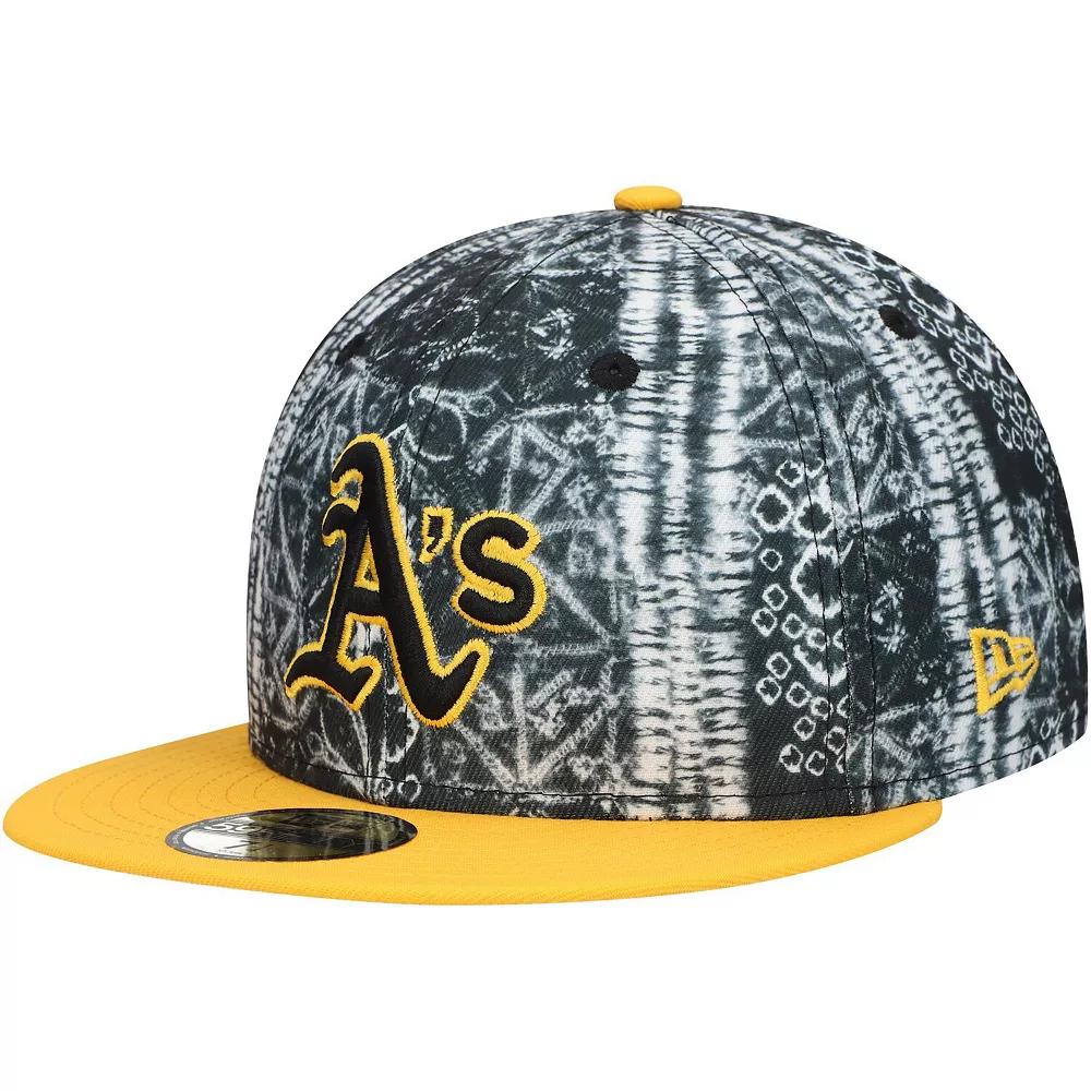 Men's New Era Black Oakland Athletics Sands 59FIFTY Fitted Hat, Size: 7 1/2 Product Image