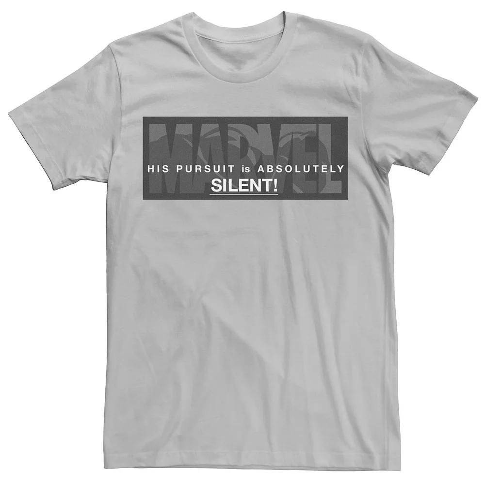 Men's Marvel Black Panther His Pursuit Is Absolutely Silent Logo Graphic Tee,  Product Image