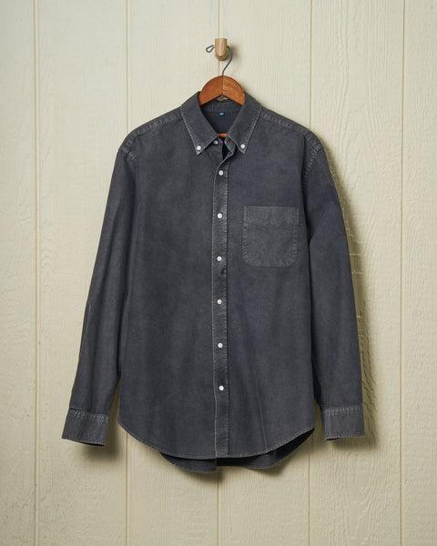 Garment Dyed Oxford Shirt in Graphite Product Image
