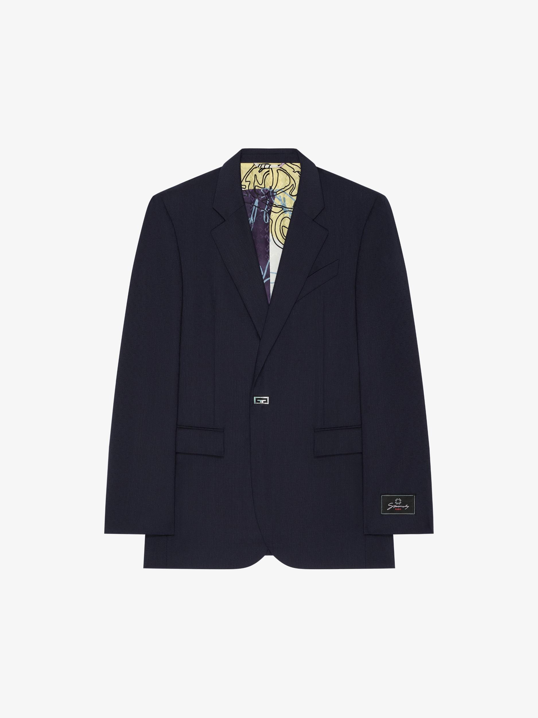 Slim fit tailored pants in wool with 2G clip Product Image