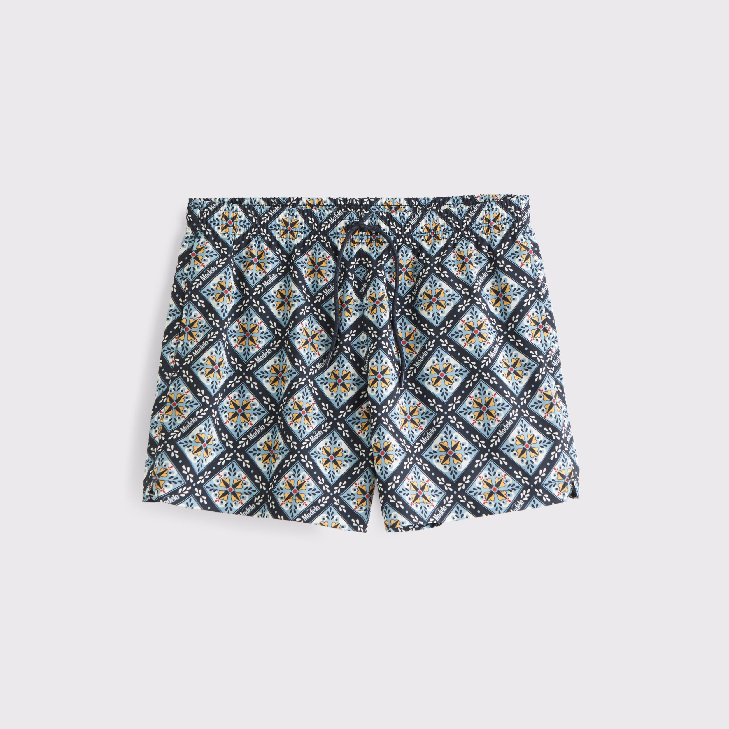 Pull-On Micro-Seersucker Swim Trunk Product Image