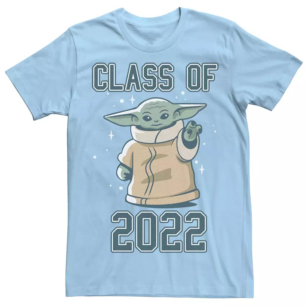 Men's Star Wars: The Mandalorian Grogu Class Of 2022 Tee, Size: Small, Light Blue Product Image