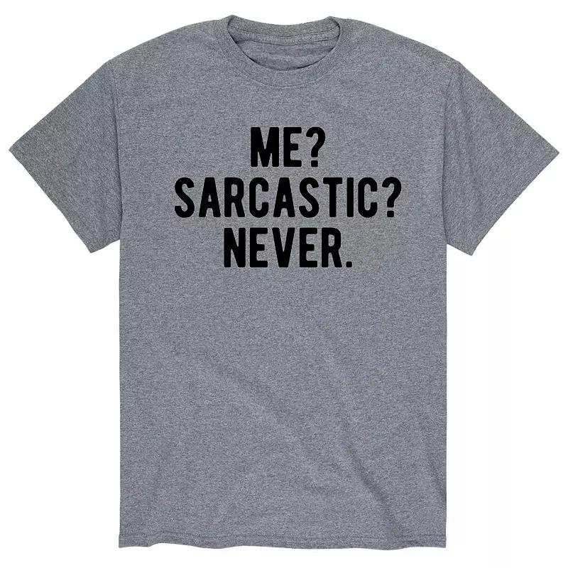 Mens Sarcastic Never Tee Product Image
