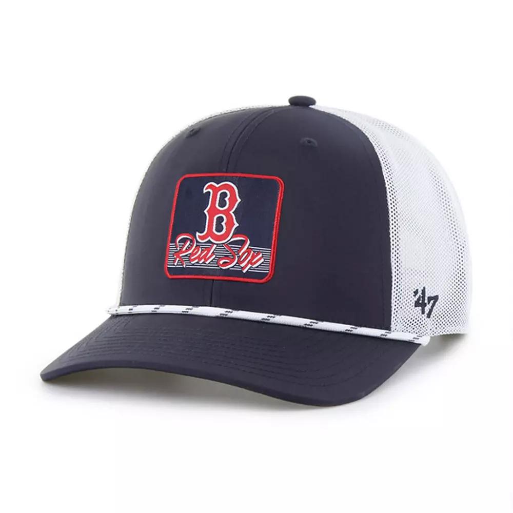Men's '47 Navy/White Boston Red Sox Scratch Adjustable Trucker Hat, Blue Product Image