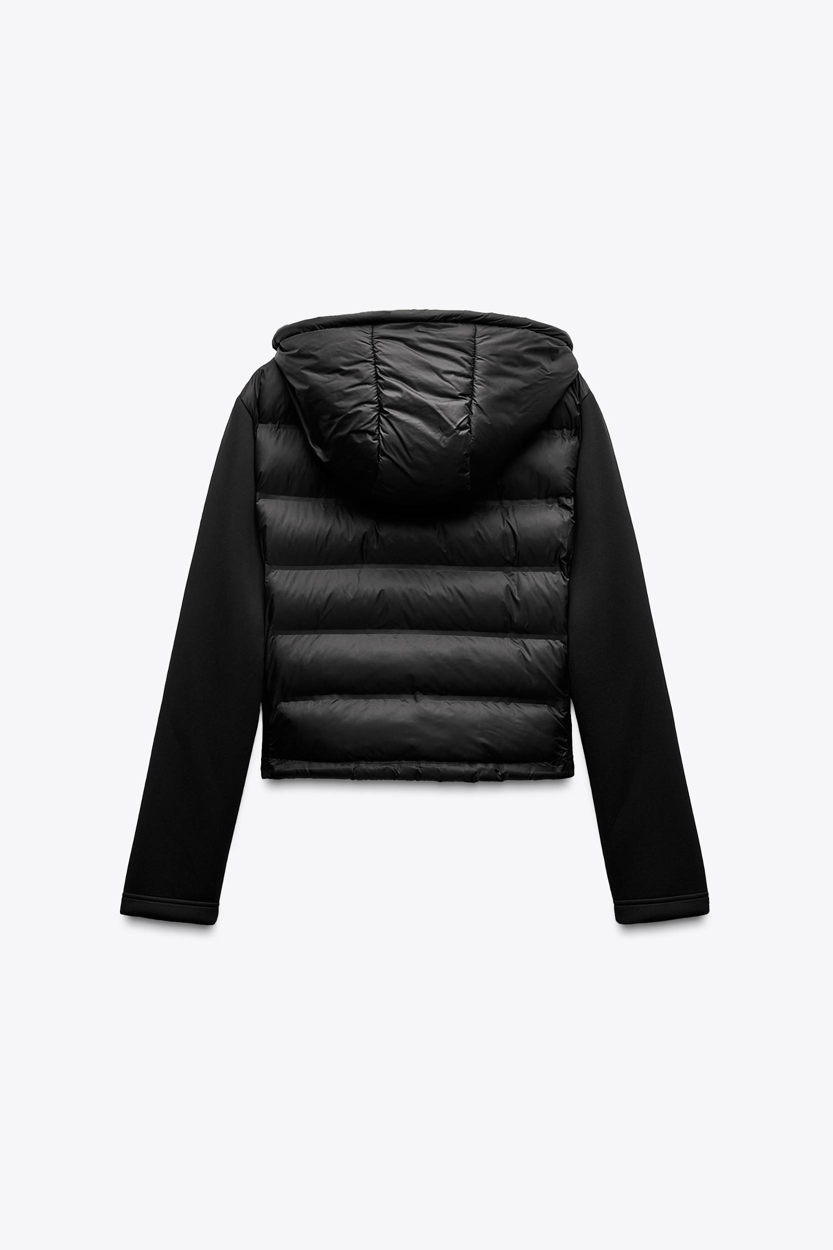 NEOPRENE EFFECT PUFFER JACKET Product Image