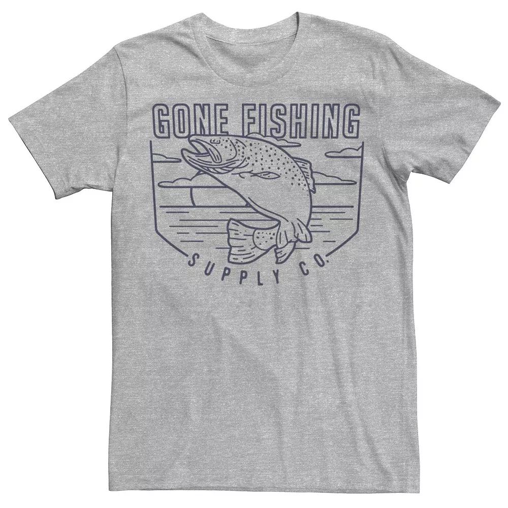 Men's Gone Fishing Supply Co. Salmon Graphic Tee,  Product Image