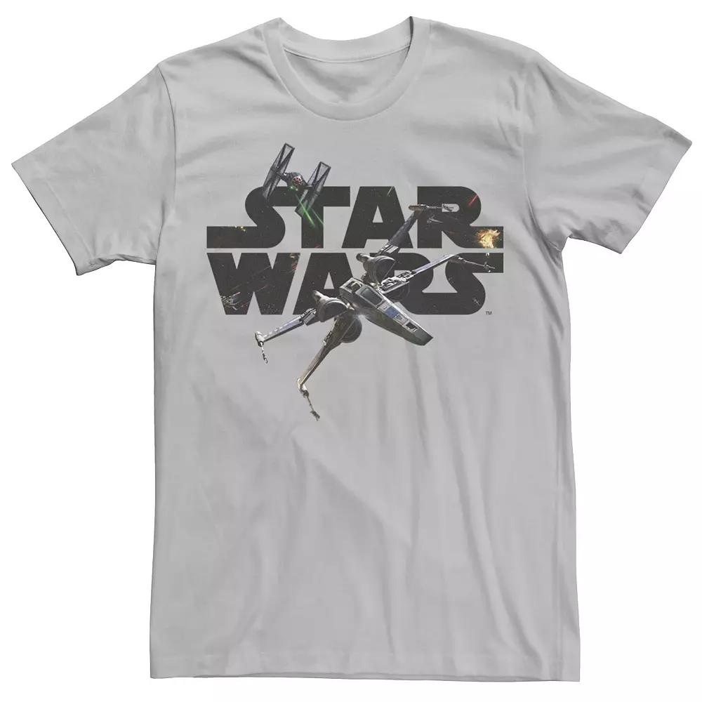 Men's Star Wars Logo Dogfight Episode 7 Tie Fighter Rebels Tee,  Product Image
