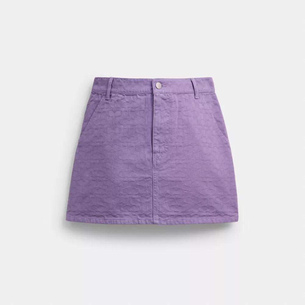 Signature Denim Skirt Product Image
