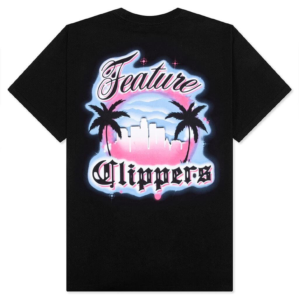 FEATURE x Los Angeles Clippers Airbrush Tee - Black Male Product Image
