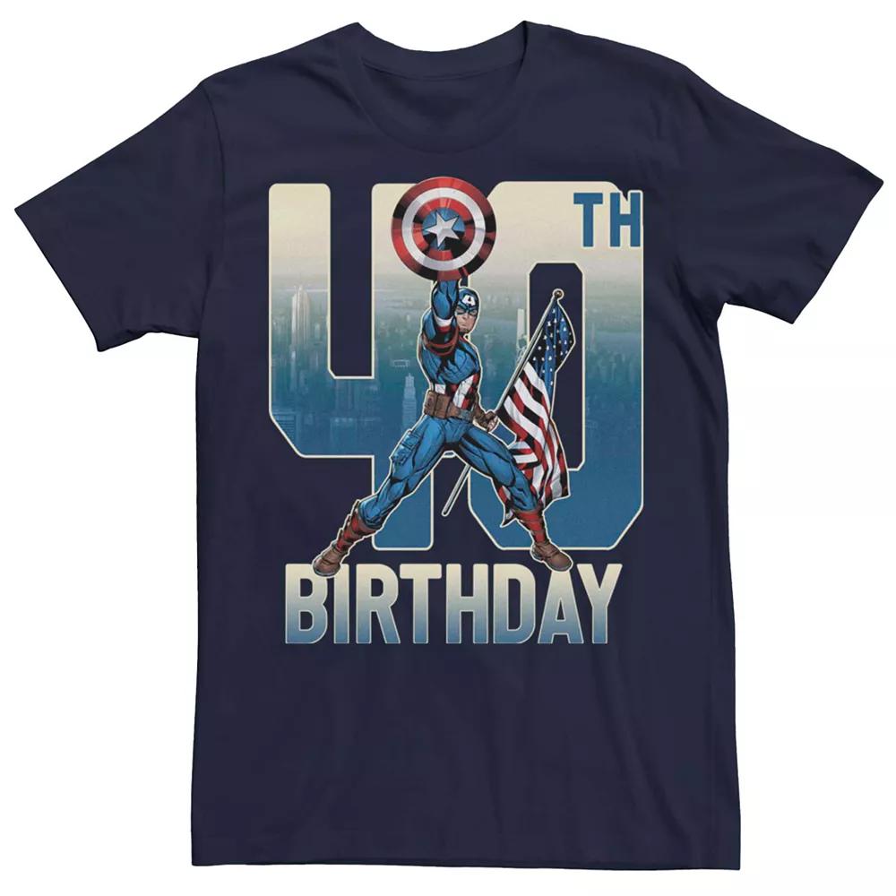 Men's Marvel Captain America 40th Birthday Tee,  Product Image
