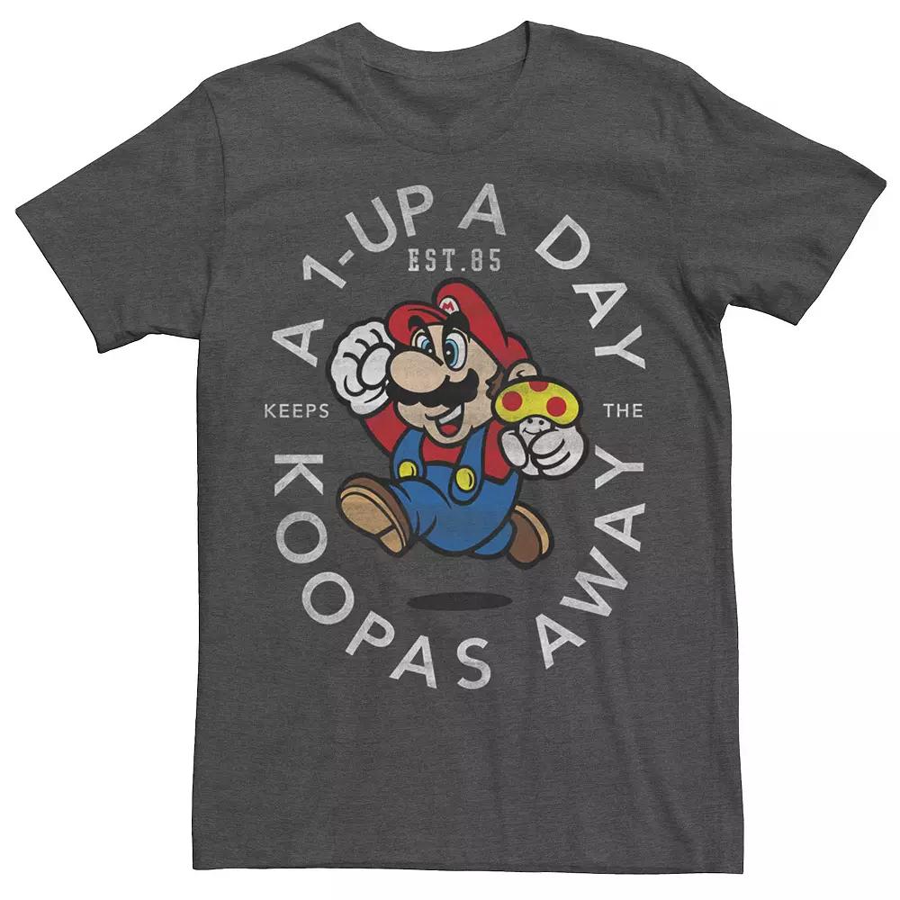 Men's Nintendo Super Mario 1-Up A Day Tee,  Product Image