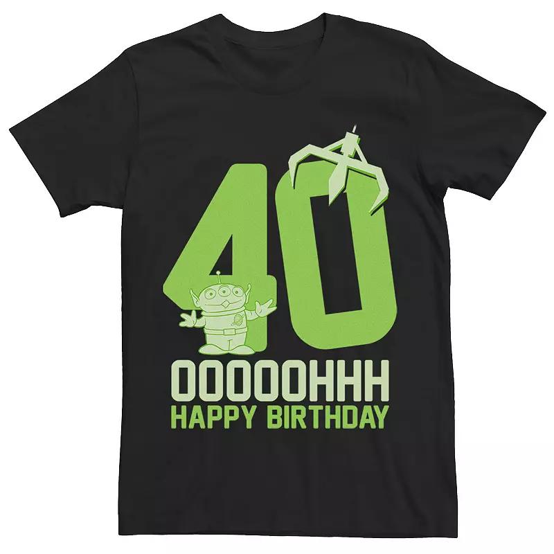 Disney / Pixar's Toy Story Aliens Men's OOOOH Happy 40th Birthday Tee, Size: XXL, Black Product Image