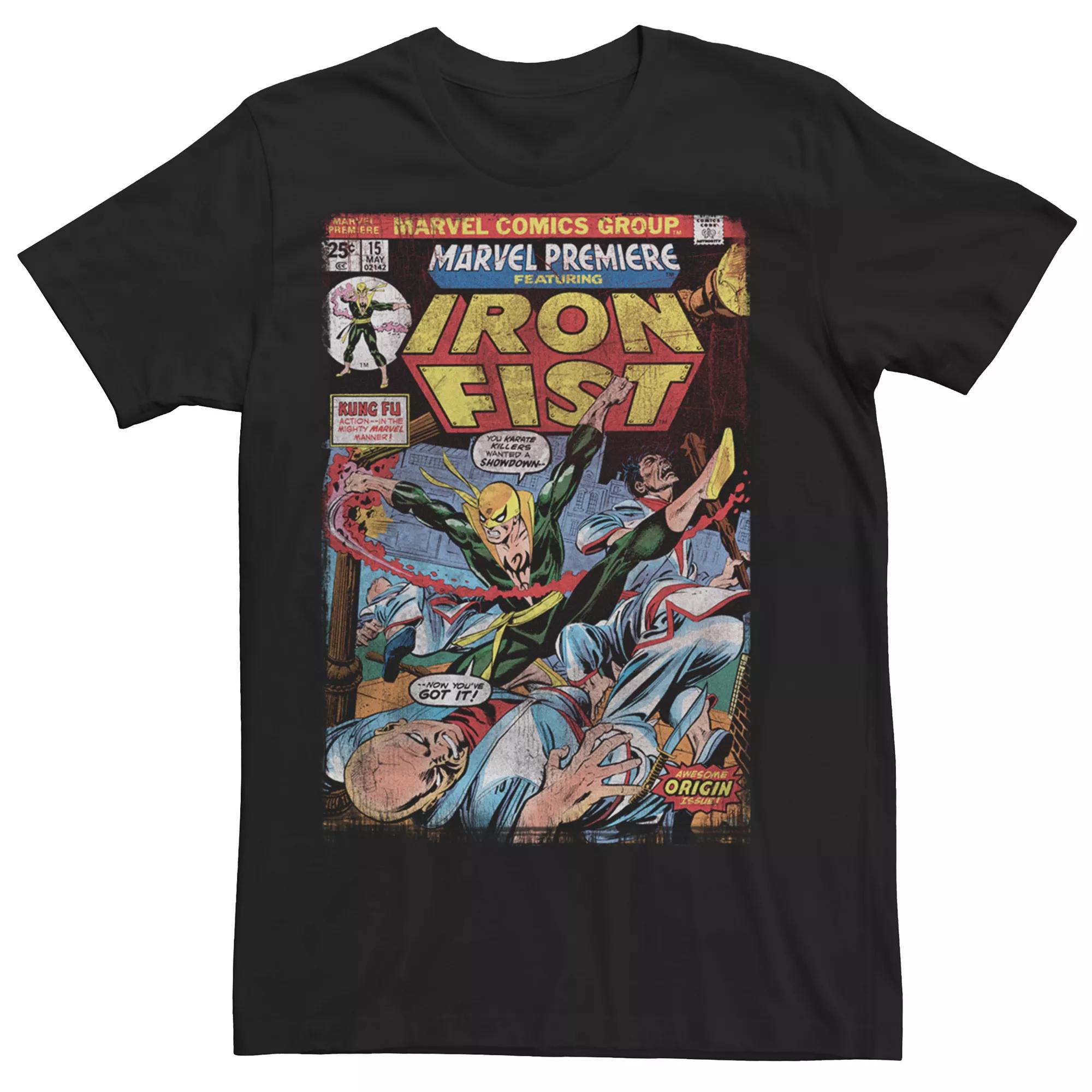 Men's Marvel Iron Fist Comic Cover Graphic Tee,  Product Image