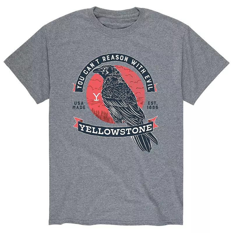 Men's Yellowstone "You Can't Reason With Evil" Crow Tee,  Product Image
