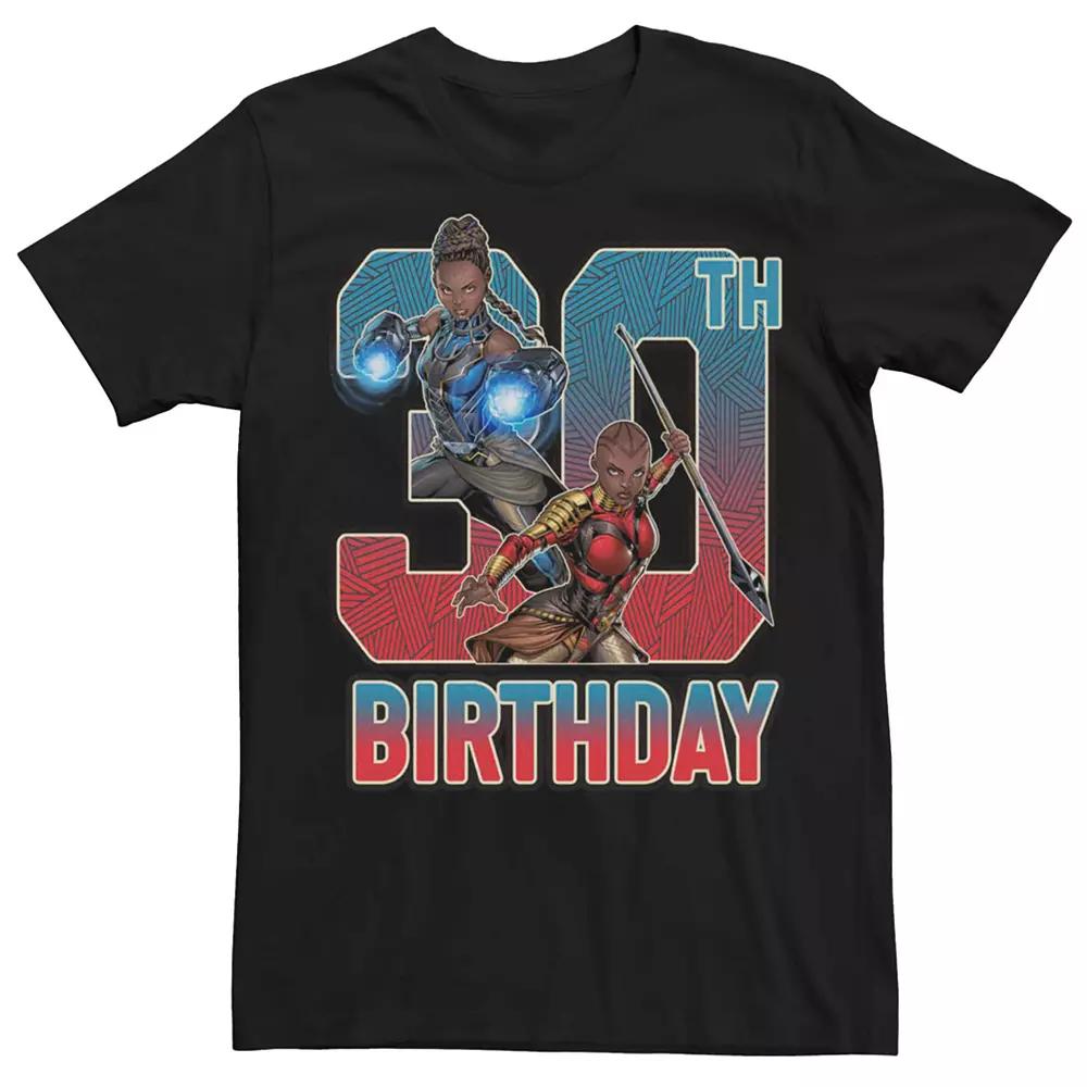 Juniors' Marvel's Shuri Okoye 30th Birthday Tee, Men's, Size: XXL, Black Product Image