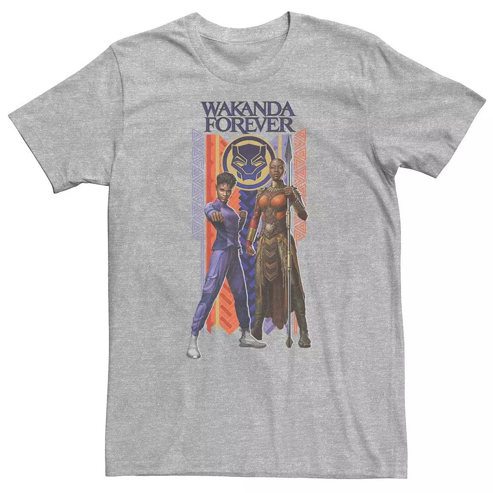 Big & Tall Marvel Wakanda Forever Shuri and Okoye Movie Banner Tee, Men's,  Product Image