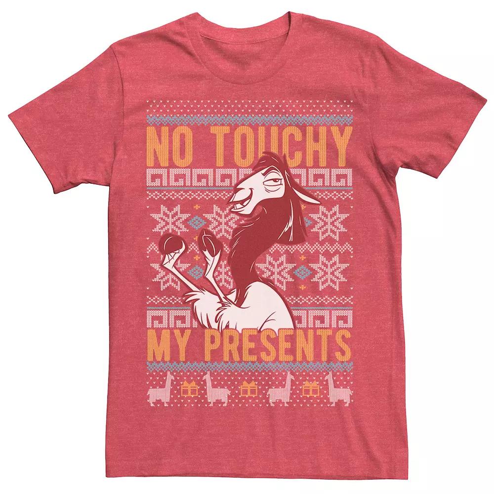 Disney's Emperor's New Groove Kuzco No Touchy Ugly Christmas Men's Graphic Tee,  Product Image