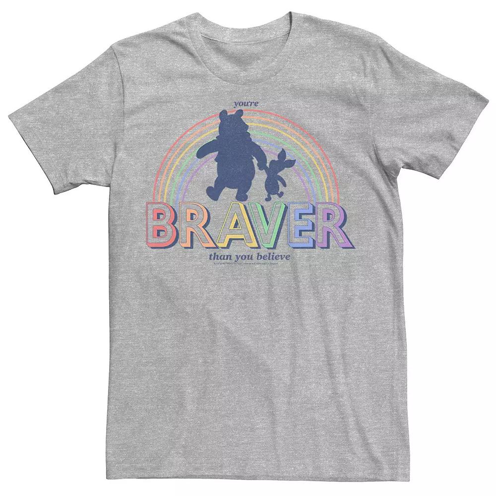 Disney's Winnie The Pooh And Piglet You're Braver Than You Believe Men's Graphic Tee,  Product Image
