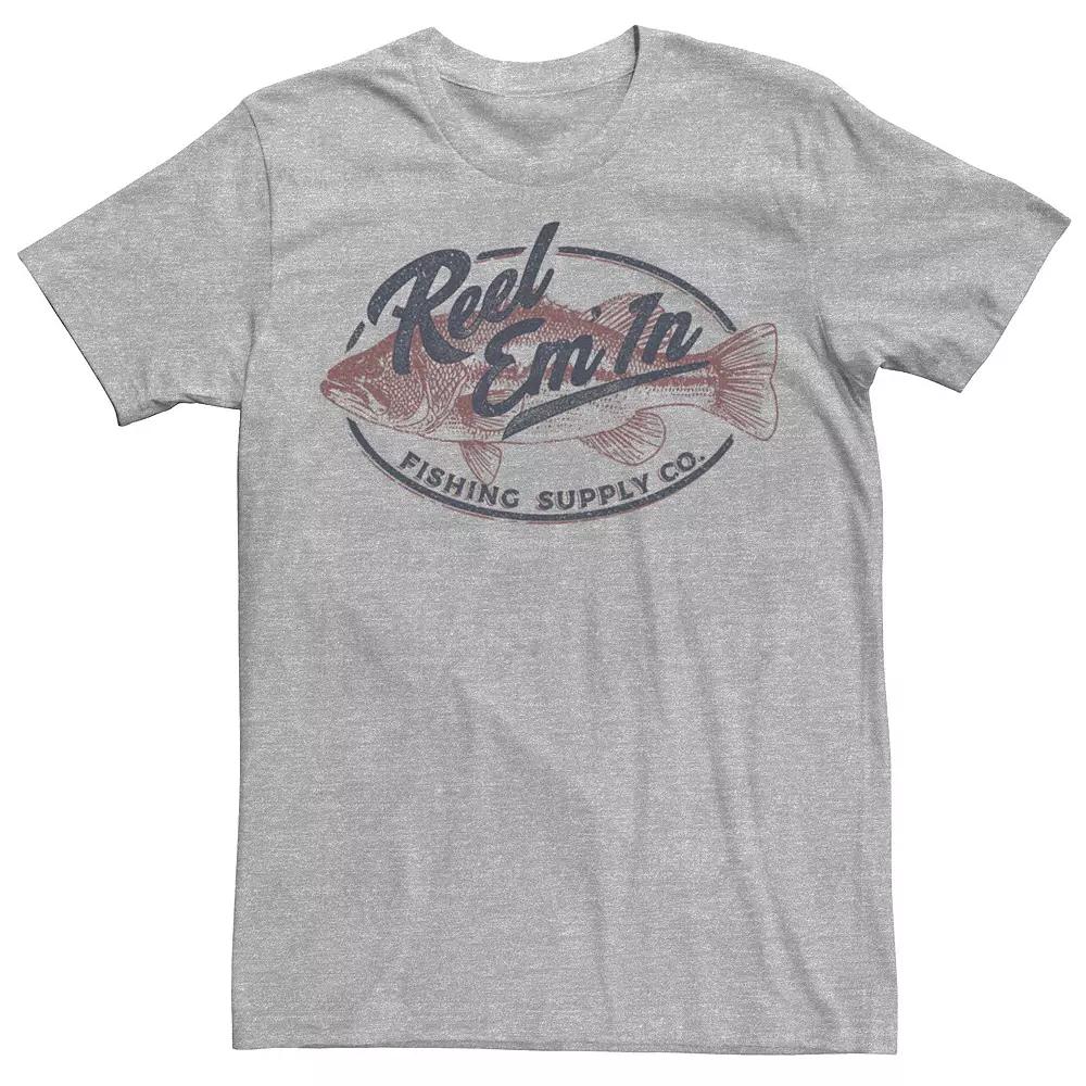 Men's Reel Em' In Fishing Supply Co. Logo Tee, Boy's, Size: Large, Athletic Grey Product Image