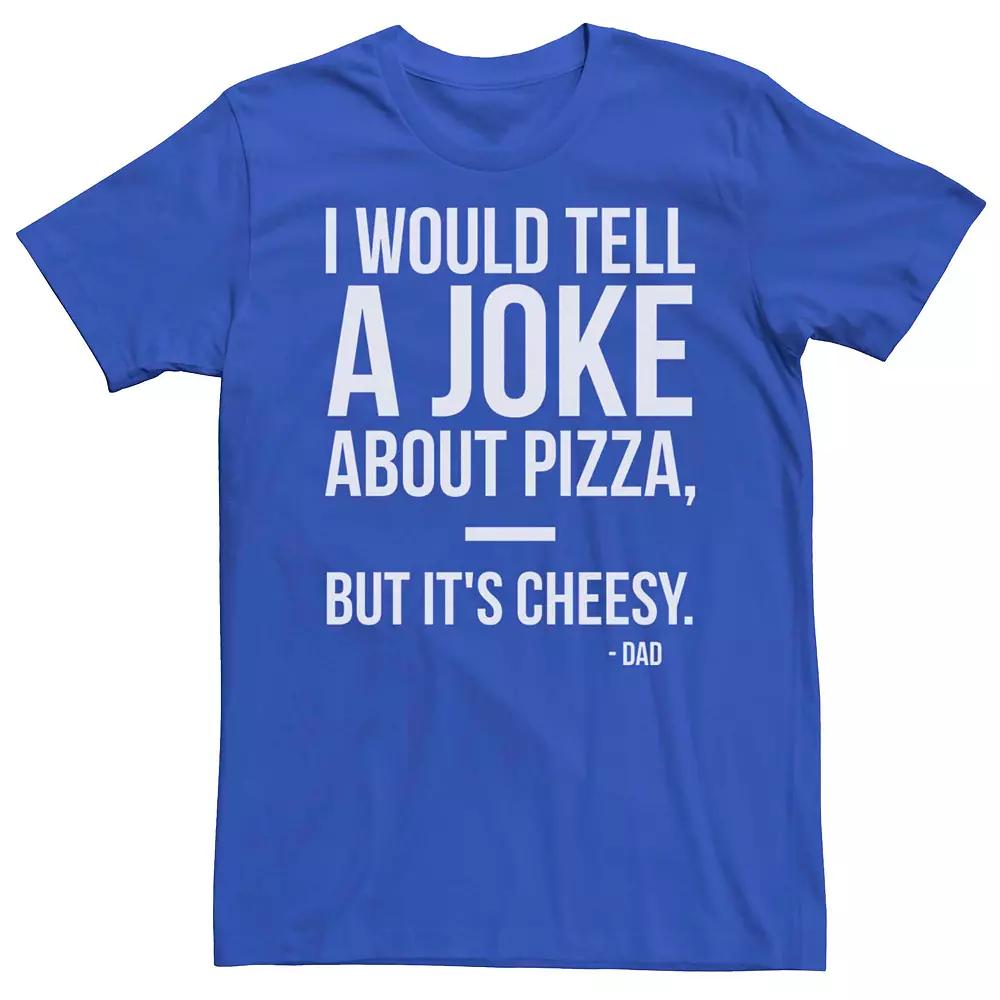 Men's Cheesy Pizza Joke Tee,  Product Image