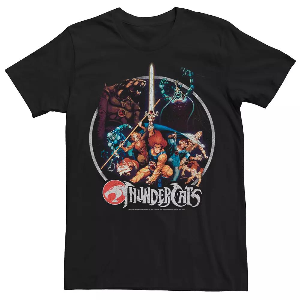 Men's ThunderCats Group Shot Vintage Circle Tee,  Product Image
