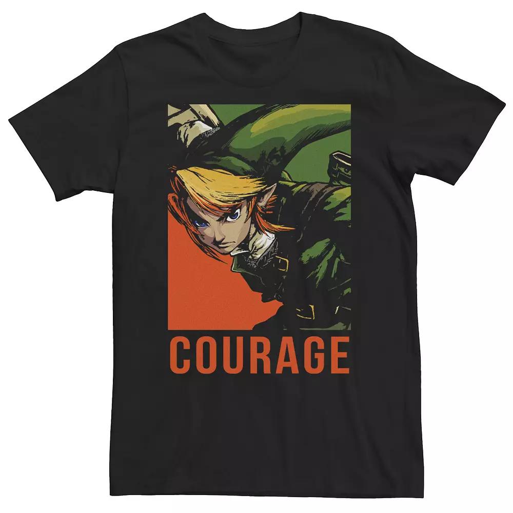 Big & Tall Zelda Link Courage Portrait Poster Tee, Men's,  Product Image