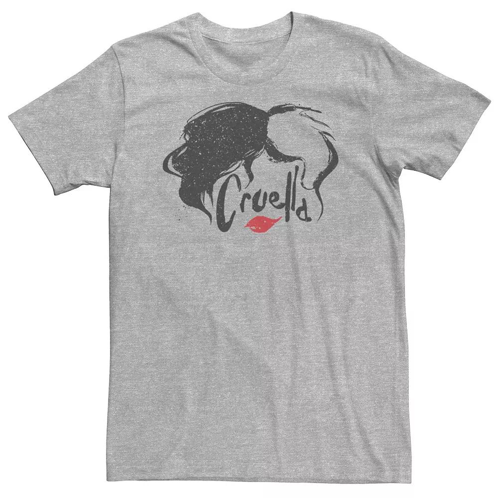Big & Tall Disney Cruella Hair & Lips Logo Tee, Men's,  Product Image