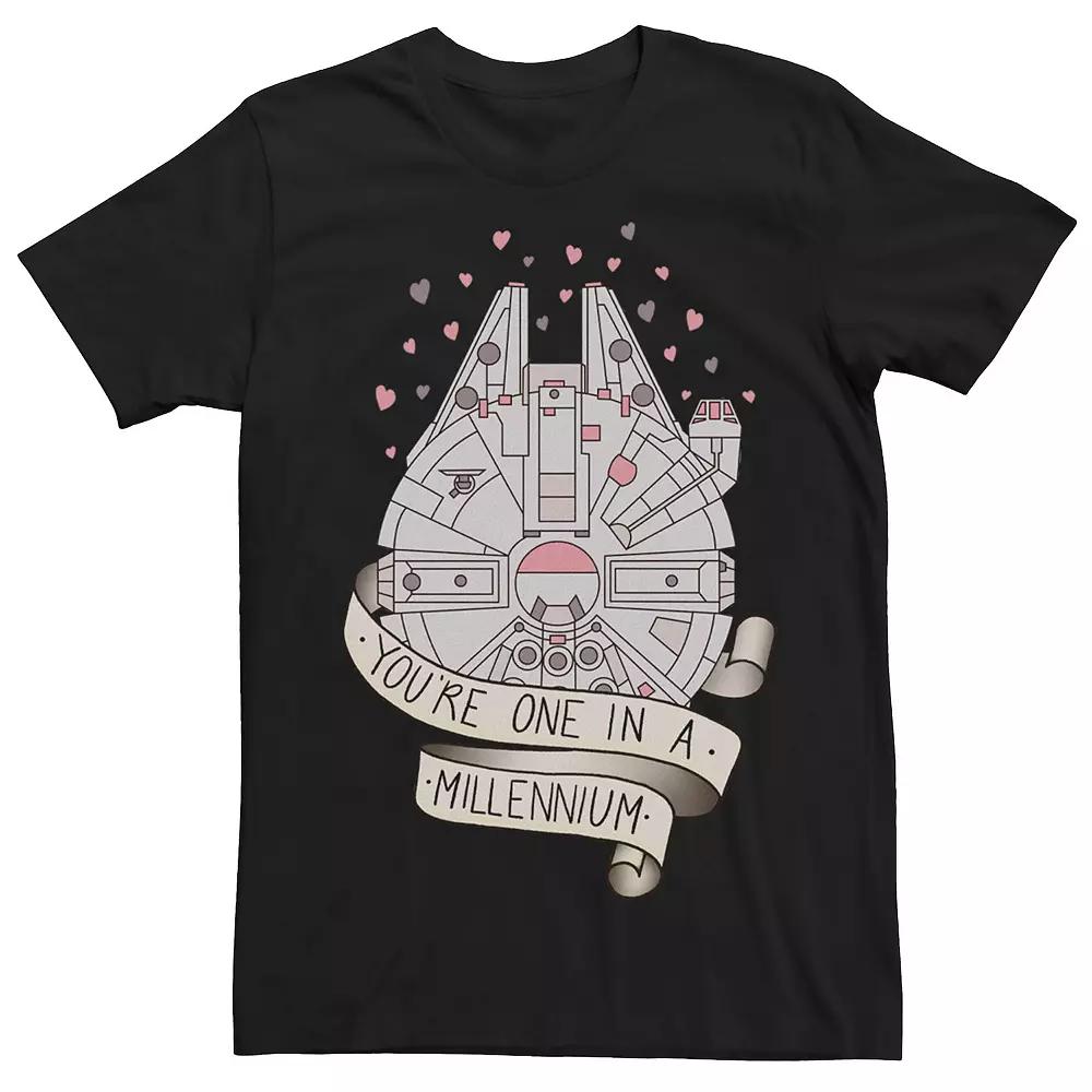 Big & Tall Star Wars Millennium Falcon "You're One In A Millennium" Tee, Men's, Size: 4XLT, Blue Product Image