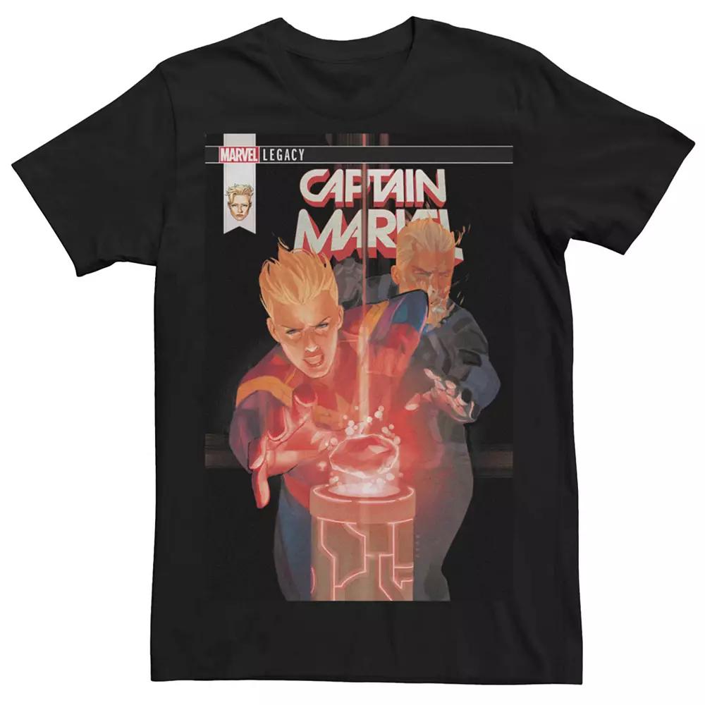 Men's Marvel Captain Marvel Comic Book Cover Tee,  Product Image