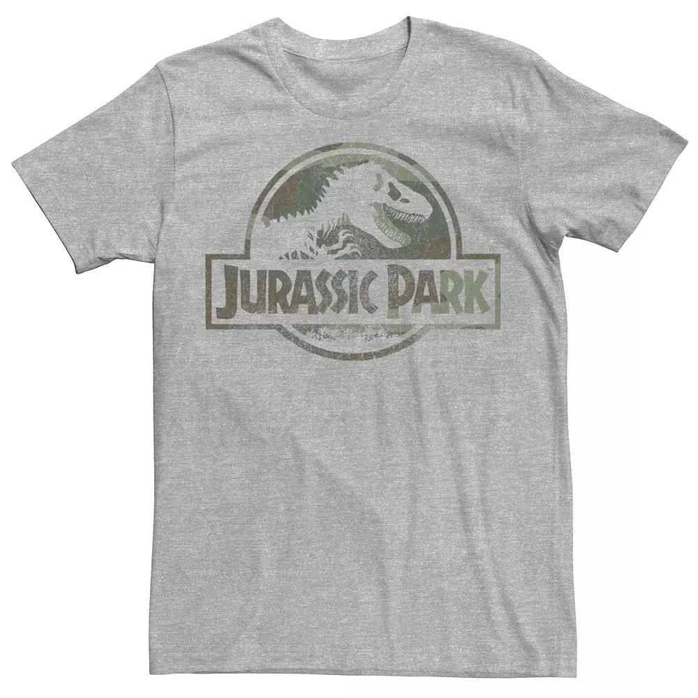 Mens Jurassic Park Camo Fossil Logo Tee, Men's,  Product Image