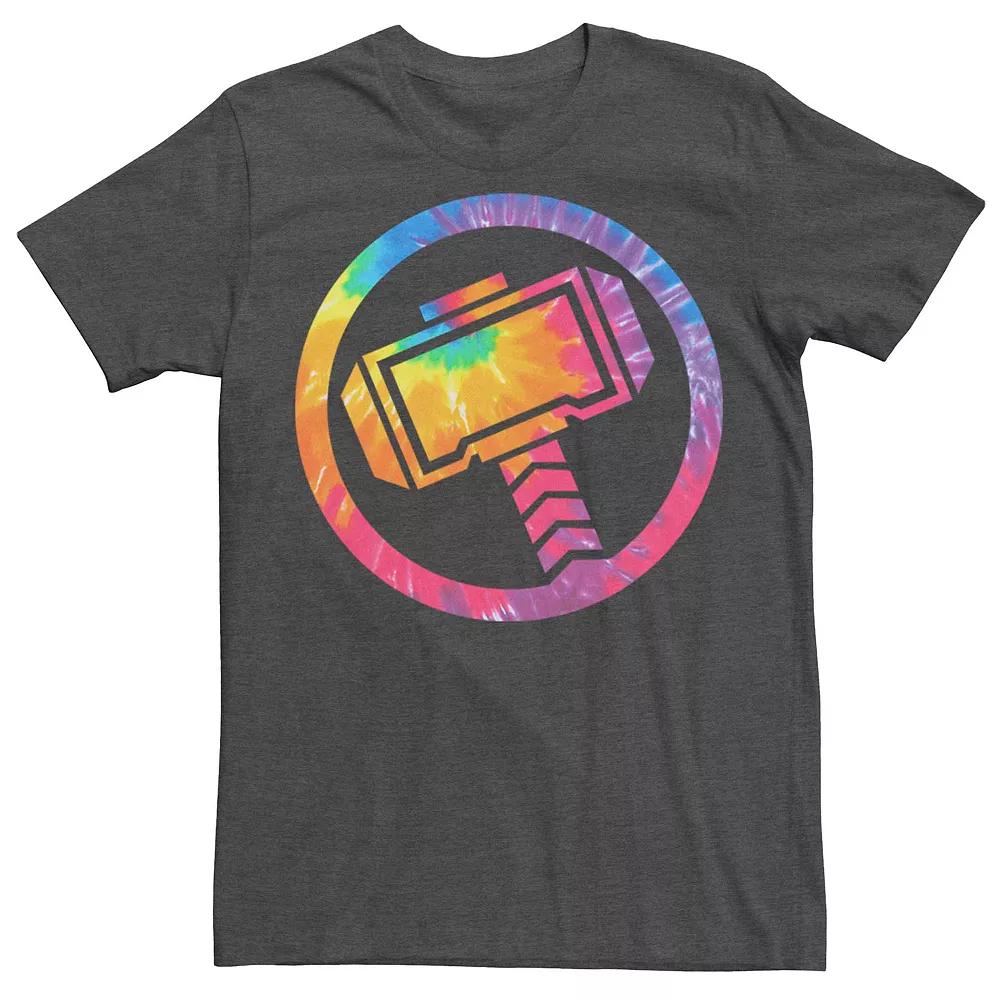 Men's Marvel Thor Tie-Dye Hammer Logo Fill Tee,  Product Image