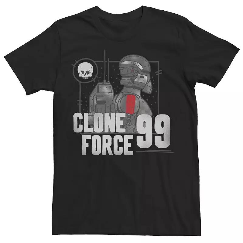 Men's Star Wars The Bad Batch Clone Force 99 Greyscale Portrait Tee,  Product Image