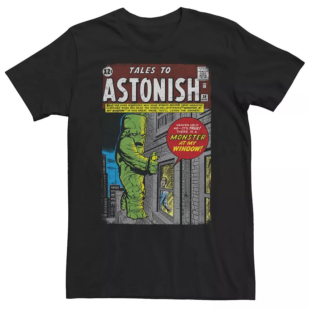Big & Tall Marvel Tales To Astonish Monster At My Window Comic Tee, Men's, Size: 4XL, Black Product Image